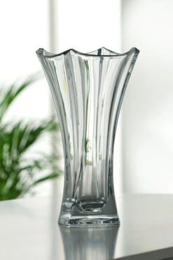 Galway Crystal Dune 14" Waisted Vase -Tableware Discount Store G45014Dune14WaistedVaseMoodWEB