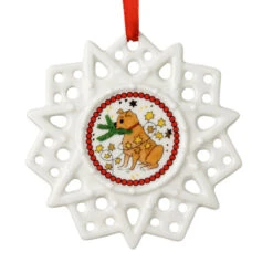Hutschenreuther Star With Dog Ornament -Tableware Discount Store Hutschenreuther Star with Dog Ornament 3
