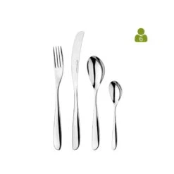 Studio William Olive Mirror 24 Piece Cutlery Set