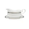 Noritake Odessa Platinum Gravy Boat With Tray