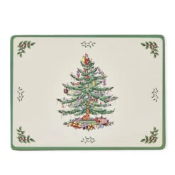 Pimpernel Christmas Tree Large Placemats Set Of 4 -Tableware Discount Store Pimpernel Christmas Tree Large Placemats Set of 4 3