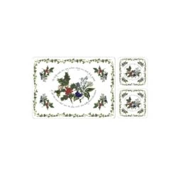 Pimpernel The Holly & The Ivy,6 Placemats With 6 Coasters
