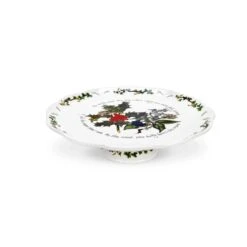 Spode Portmeirion Holly And Ivy Footed Cake Plate