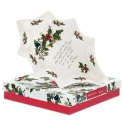 Portmeirion Holly And Ivy Holly Shaped Dish
