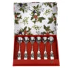 Portmeirion Holly And Ivy Set Of 6 Tea Spoons