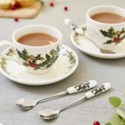 Portmeirion Holly And Ivy Set Of 6 Tea Spoons -Tableware Discount Store Portmeirion Holly and Ivy Set of 6 Tea Spoons 3