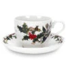 Portmeirion Holly And Ivy Teacup And Saucer