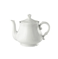 Richard Ginori Antico Doccia Bianco White Large Teapot 1090 Ml