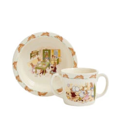 Royal Doulton Bunnykins Baby Set - Bowl/Two Handled Mug