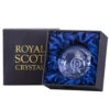 Royal Scot Crystal Coronation Paperweight