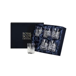 Royal Scot Crystal Edinburgh Whisky Tumblers Set Of 6