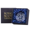 Royal Scot Crystal King's Birthday Domed Paperweight