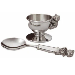 Royal Selangor Teddy Bears' Egg Cup & Spoon Set