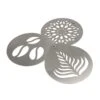 Siip Infuso Set Of 3 Stainless Steel Coffee Stencils