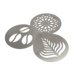 Siip Infuso Set Of 3 Stainless Steel Coffee Stencils
