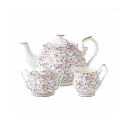 Royal Albert Rose Confetti 3 Piece Tea Set
