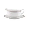 Noritake Signature Platinum Gravy Boat With Tray