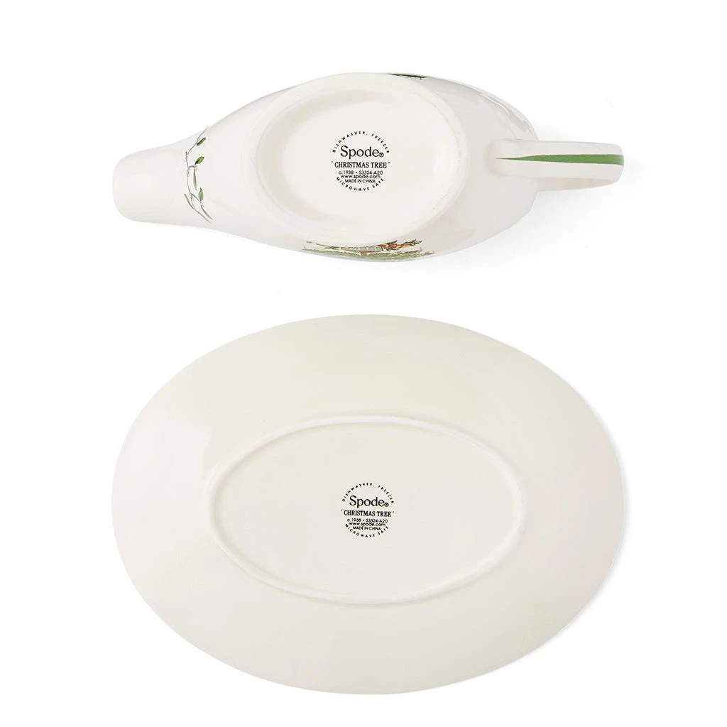 Spode Christmas Tree Sauce Boat & Stand 5 Spode Christmas Tree Sauce Boat & Stand - Image 5