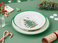 Spode Christmas Tree Soup Plate 23cm -Tableware Discount Store Spode Christmas Tree Soup Plate 23cm 6