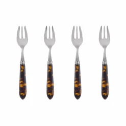 Sabre Tortoise Shell Pastry Fork Set Of 4