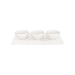 Villeroy & Boch Manufacture Rock White Dip Bowl Set