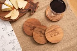 Woodbury Lane Wooden Coasters Set Of 4 -Tableware Discount Store WLWOODCST4