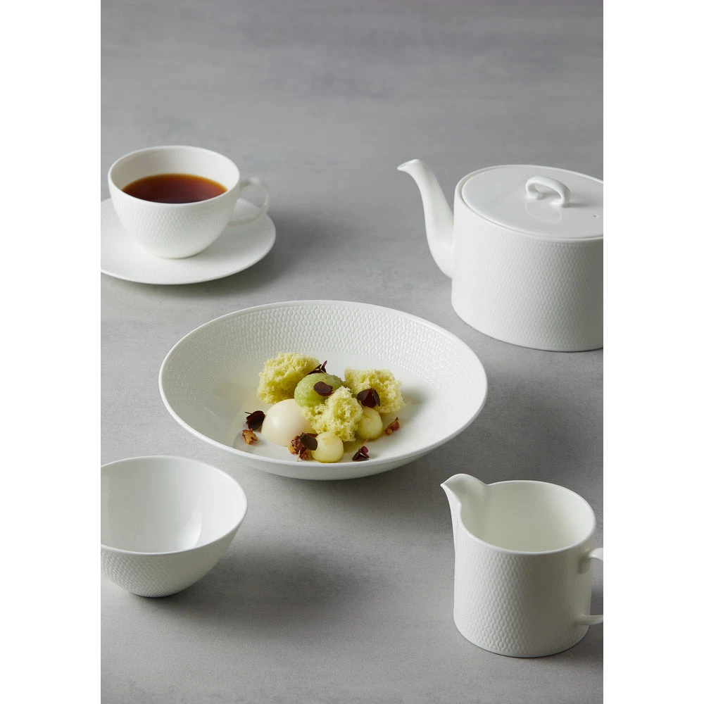 Wedgwood Gio White Teaware Set Of 7 5 Wedgwood Gio White Teaware Set Of 7 - Image 5