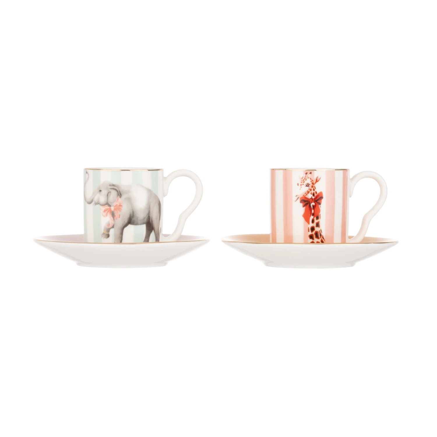 Yvonne Ellen Animal Espresso Cup And Saucer Set Of 2 1 Yvonne Ellen Animal Espresso Cup And Saucer Set Of 2