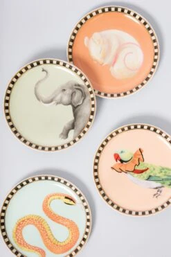 Yvonne Ellen Animal Coaster Set Of 4