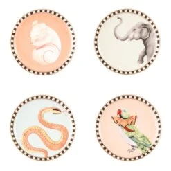 Yvonne Ellen Animal Coaster Set Of 4 -Tableware Discount Store YECCOAST4ANI 0