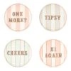 Yvonne Ellen Slogan Coasters Set Of 4