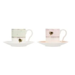 Yvonne Ellen Espresso Cup And Saucer Set Of 2