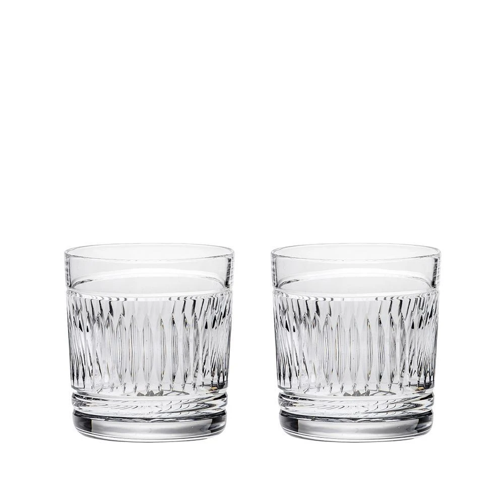 Royal Scot Crystal Art Deco Whisky Tumblers Set Of 2 1 Royal Scot Crystal Art Deco Whisky Tumblers Set Of 2