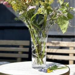 Royal Scot Crystal Bee & Honeysuckle Large Flared Vase 10.5" -Tableware Discount Store beelfvase 03 1000