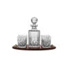 Royal Scot Crystal Edinburgh Club Whisky Tray Set