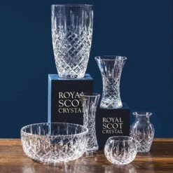 Royal Scot Crystal London Large Barrel Vase 9" -Tableware Discount Store london giftware ls 1000 1 9