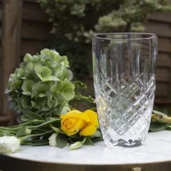 Royal Scot Crystal London Small Barrel Vase 8" -Tableware Discount Store lonsbar 01 1000