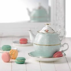 Royal Albert Polka Rose Green Tea For One -Tableware Discount Store polros12829 wedgwoodemea 03 polka rose tea for one